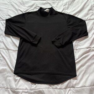 Vintage Polartec Mens Black Long Sleeve Thermal Under Shirt Winter Winter Fall